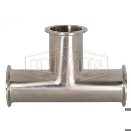 Dixon Clamp Tee, Series: B7MP, Fitting/Connector Type: Tee, 3 in Nominal Size, 316L SS, 7-1/2 in L, Domest B7MP-R300